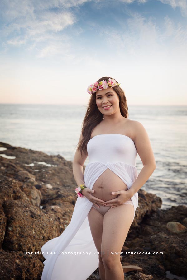 beach maternity photography