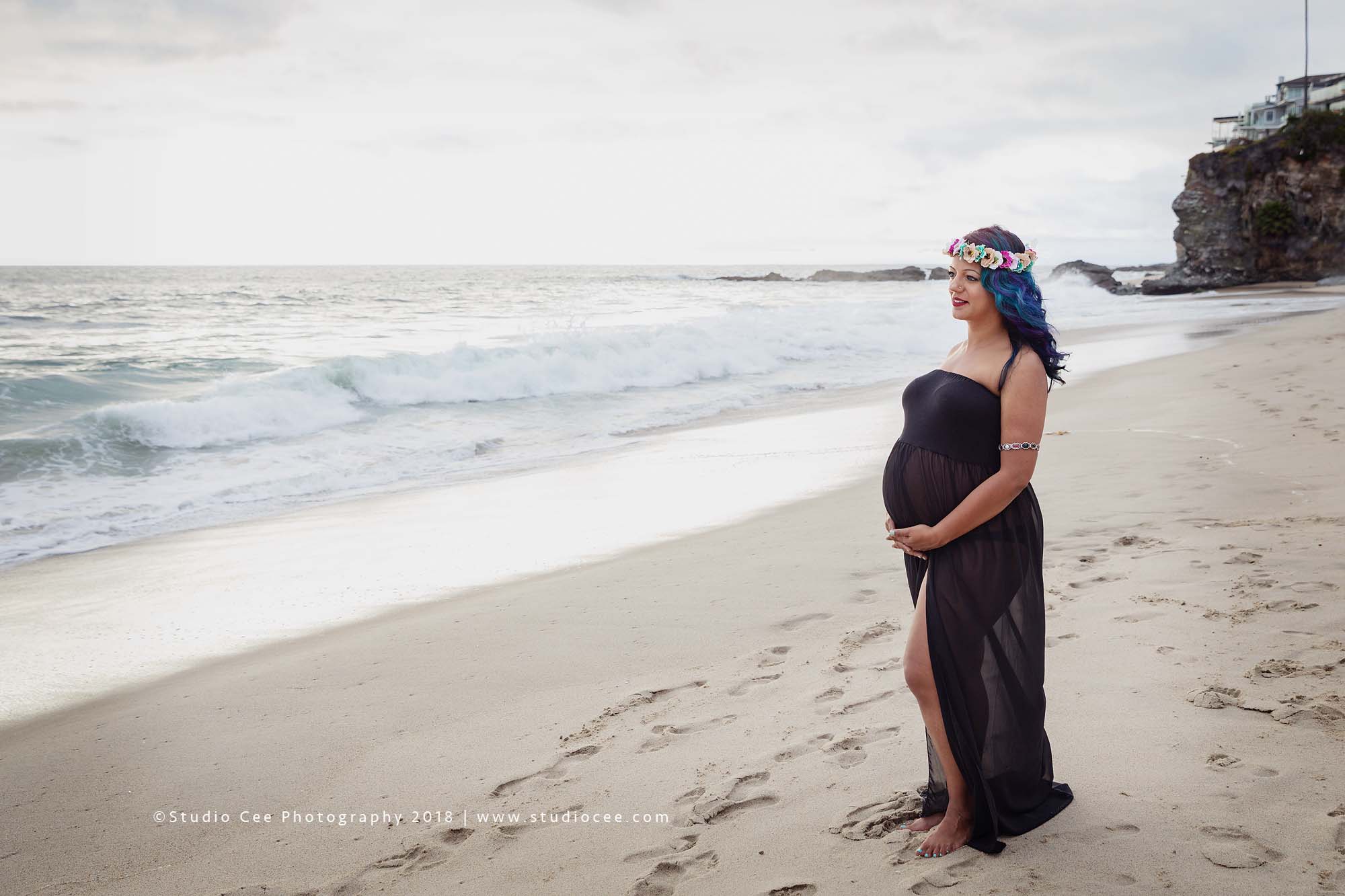 maternity gown orange county pregnancy photographer